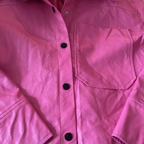 Baum Und Pferdgarten Pink Faux Leather Shirt 💕💐 - Picture 12 of 13